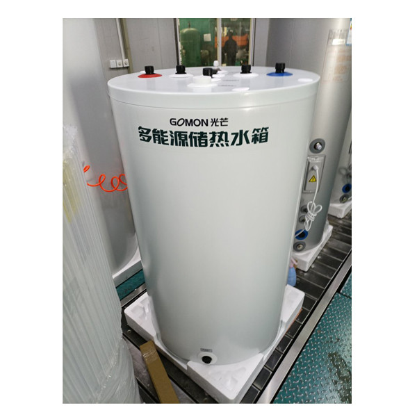 100 liters horisontaltank over vanntrykkbeholdere for elektriske boosterpumper 