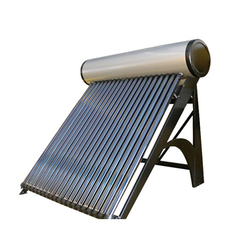 Rustfritt stål Residential Solar Water Tank med elektrisk backup